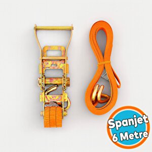 Sonsuz Gırgır Spanzet Yük Gerdirme Halat Eşya Sabitleme Sapan Yük Taşıma Kayışı Kamyoncu İpi 6 Metre