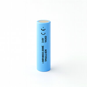 Açık Mavi Şarjlı Batarya Pil 3.6v 2600mah Li-ion Uzun Ömürlü Yüksek Kapasite Şarj Edilir 18650-26me