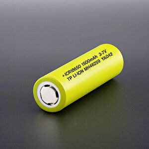 Fıstık Yeşil Şarjlı Batarya Pil 3.6v 1500mah Li-ion Uzun Ömürlü Yüksek Kapasite Şarj Edilir 18650