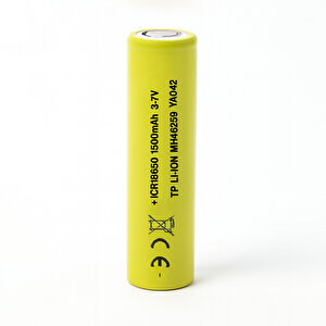 Fıstık Yeşil Şarjlı Batarya Pil 3.6v 1500mah Li-ion Uzun Ömürlü Yüksek Kapasite Şarj Edilir 18650