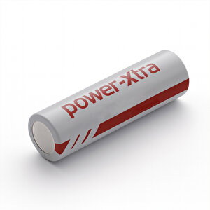 Kırmızı Gri Şarjlı Batarya Pil 3.6v 2400mah Li-ion Uzun Ömürlü Yüksek Kapasite Şarj Edilir Px18650