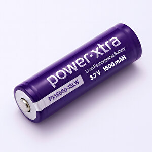Şarjlı Pil 3.7v 1500mah Li-ion Uzun Ömürlü Yüksek Kapasiteli Tekrar Şarj Edilir Pil 18650 Mor Renk