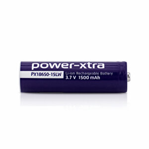 Şarjlı Pil 3.7v 1500mah Li-ion Uzun Ömürlü Yüksek Kapasiteli Tekrar Şarj Edilir Pil 18650 Mor Renk