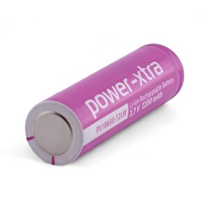 Pembe Renk Şarjlı Batarya Pil 3.7v 1200mah Li-ion Uzun Ömürlü Yüksek Kapasiteli Şarj Edilir 18650