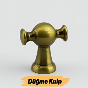 Kulp Düğme Tek Vidalı Çekmece Kulbu Kulpları Mutfak Mobilya Dolabı Dolap Kulpu Antik Sarı