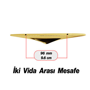 Mobilya Çekmece Mutfak Dolabı Dolap Kulpları Kulbu Kulpu Altın Metal Kulp 96 Mm - 9.6 Cm