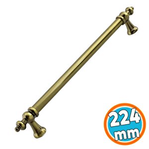 Mobilya Çekmece Mutfak Dolabı Dolap Kapak Kulpları Kulb Kulpu Metal Antik Sarı Kulp 224 Mm