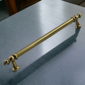 Mobilya Çekmece Mutfak Dolabı Dolap Kapak Kulpları Kulb Kulpu Metal Antik Sarı Kulp 224 Mm