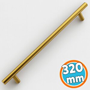 Mobilya Kulp Mutfak Dolap Çekmece Dolabı Kapak Kulpları Kulbu Gold Altın 320 Mm 32 Cm Metal (10 Adet)