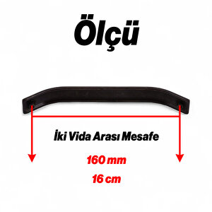 Mutfak Dolabı Dolap Kulpları Kapak Kulbu Kulpu Mobilya Çekmecevolga (160 Mm 16 Cm) Antik Sarı Metal