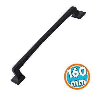 Mobilya Mutfak Çekmece Dolap Kapak Kulp Kulpu Kulbu Kulpları Metal Siyah 160 Mm