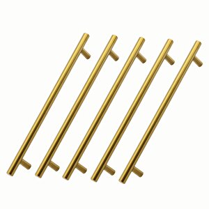 Mobilya Kulp Mutfak Çekmece Dolap Dolabı Kapak Kulpları Kulbu Gold 192 Mm 19.2 Cm Altın Metal 5 Adet