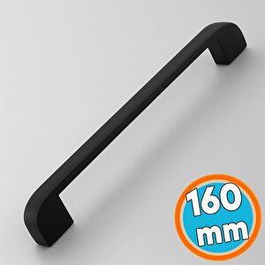 Mutfak Mobilya Çekmece Mutfak Dolap Dolabı Kulpları Kapak Kulbu 16 Cm Kulp 160 Mm Siyah Metal