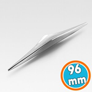 Mobilya Çekmece Mutfak Dolabı Dolap Kulpları Kulbu Kulpu Krom Renk Metal Kulp 96 Mm - 9.6 Cm
