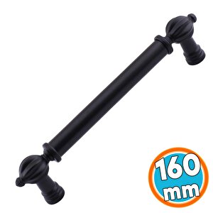 Mobilya Çekmece Dolap Kapak Kulpları Kulb Kulpu Mutfak Dolabı Metal Kulp Siyah 160 Mm