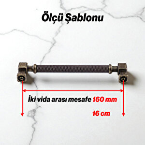 Mobilya Çekmece Mutfak Dolabı Dolap Modern Kapak Kulpları  Antik Sarı Metal Kulp 160 Mm