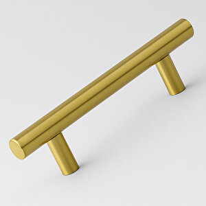 Mobilya Mutfak Çekmece Dolap Dolabı Kulbu Kulpu Kulpları (128 Mm - 12.8 Cm) Gold Altın Metal