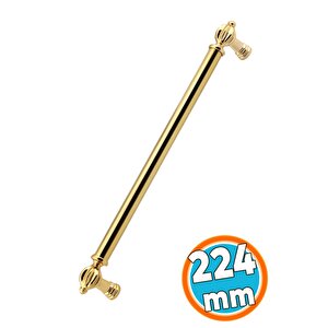 Mobilya Çekmece Mutfak Dolabı Dolap Kapak Kulpları Kulb Kulpu Metal Gold Altın Kulp 224 Mm