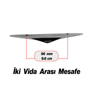 Mobilya Çekmece Mutfak Dolabı Dolap Kulpları Kulbu Kulpu Füme Metal Kulp 96 Mm - 9.6 Cm