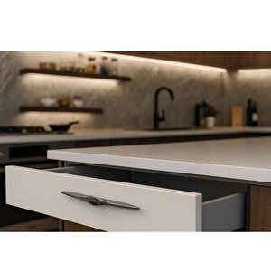 Mobilya Çekmece Mutfak Dolabı Dolap Kulpları Kulbu Kulpu Füme Metal Kulp 96 Mm - 9.6 Cm