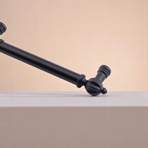 Mobilya Çekmece Dolap Kapak Kulpları Kulb Kulpu Mutfak Dolabı Metal Kulp Siyah 224 Mm