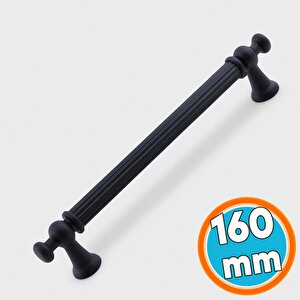 Mobilya Çekmece Mutfak Dolabı Dolap Kapak Kulpları Kulb Kulpu Siyah Metal Kulp 160 Mm