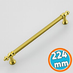 Mobilya Çekmece Mutfak Dolabı Dolap Kapak Kulpları Kulb Kulpu Mat Gold Altın Kulp 224 Mm