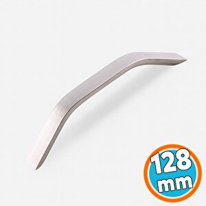Mobilya Çekmece Mutfak Dolabı Dolap Kapak Kulpları Kulb Kulpu 12.8 Cm Metal İnox Kulp 128 Mm