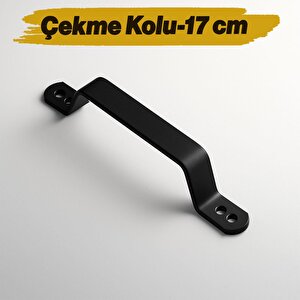 Metal El Tutamagı Çekme Kolu Kapı Tutma Kulbu 17 Cm Kulp Kapı Tutamağı Kulpu Mat Siyah Renk