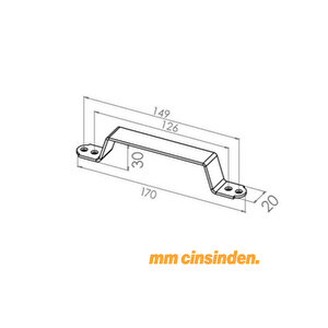 Metal El Tutamagı Çekme Kolu Kapı Tutma Kulbu 17 Cm Kulp Kapı Tutamağı Kulpu Mat Siyah Renk