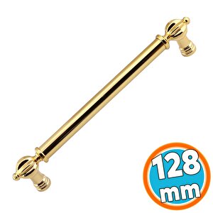 Mobilya Çekmece Mutfak Dolabı Dolap Kapak Kulpları Kulb Kulpu Metal Gold Altın Kulp 128 Mm