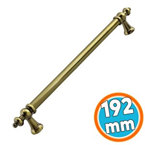Mobilya Çekmece Mutfak Dolabı Dolap Kapak Kulpları Kulb Kulpu Metal Antik Sarı Kulp 192 Mm