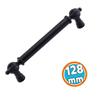 Mobilya Çekmece Mutfak Dolabı Dolap Kapak Kulpları Kulb Kulpu Metal Siyah Kulp 128 Mm