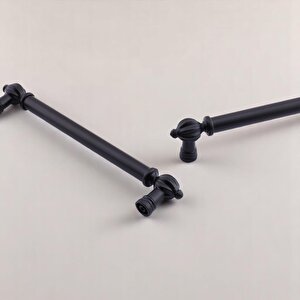 Mobilya Çekmece Mutfak Dolabı Dolap Kapak Kulpları Kulb Kulpu Metal Siyah Kulp 128 Mm