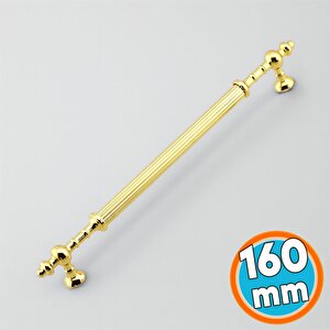 Mobilya Çekmece Mutfak Dolabı Dolap Kulpları Kulbu Kulpu Altın Gold Metal Kulp 160 Mm- 16 Cm