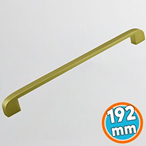 Mobilya Mutfak Çekmece Dolap Dolabı Kulbu Kulpu Kulpları (192 Mm - 19.2 Cm) Mat Gold Metal