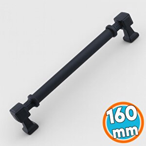 Metal Kulp 160 Mm Mutfak Dolap Çekmece Mobilya Dolabı Kapak Kulpları Kulb 16 Cm Siyah Renk
