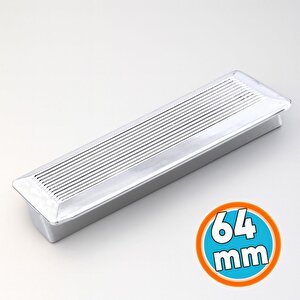 Plastik Kulp 64 Mm Mutfak Mobilya Çekmece Mutfak Dolap Dolabı Kulpları Kapak Kulbu 6.4 Cm Gümüş