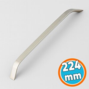 Mobilya Çekmece Mutfak Dolabı Dolap Kapak Kulpları Kulb Kulpu 22.4 Cm Metal İnox Kulp 224 Mm