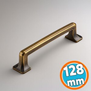 Mobilya Mutfak Çekmece Dolap Dolabı Kulpu Kulbu Kulpları 128 Mm Eskitme Antik Sarı Metal