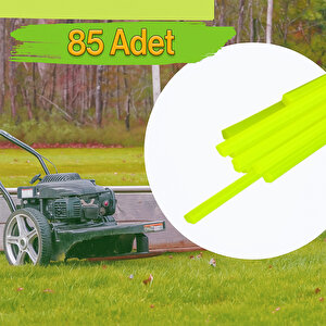 85 Adet (28 Cm) Hazır Altıgen Çubuk Motorlu Tırpan Misinası Bahçe Dayanıklı Ot Biçme İpi Çubuk 4 Mm