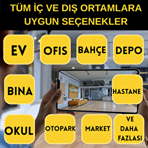 5mp 1440p Warm Led Gece Renkli 8 Kameralı 500gb Harddisk Dahil Ahd Güvenlik Kamerası Seti - St-58500t