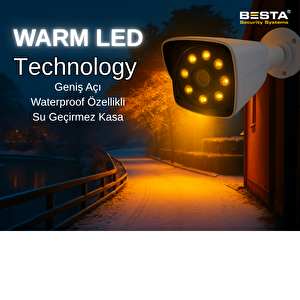 Arna 4 Kameralı Kare 4 Dış Kamera Set 1 Tb Hdd Dahil Full Hd Renkli Gece Görüşlü Güvenlik Kamerası Sistemi