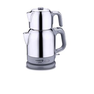 Çaytema Dayanıklı  Elektrikli Çaydanlık 1.7 Lt Inox Gri Renk A331-10