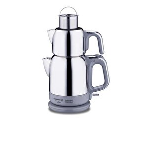 Çaytema Dayanıklı  Elektrikli Çaydanlık 1.7 Lt Inox Gri Renk A331-10