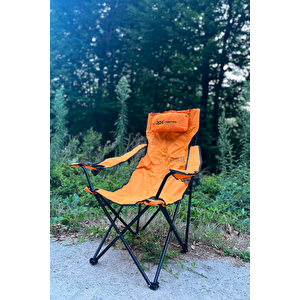 153camp0316 Rox Camping Katlanır Turuncu Kamp Sandalyesi – Konforlu & Dayanıklı Tasarım