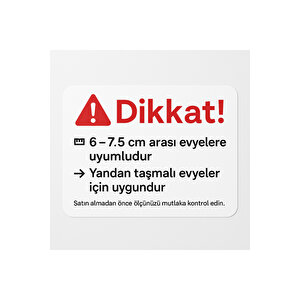 304 Paslanmaz Çelik Evye Süzgeçli Sifon | 6–7,5 Cm Ölçüye Uygun | Yandan Taşmalı Evyeler İçin