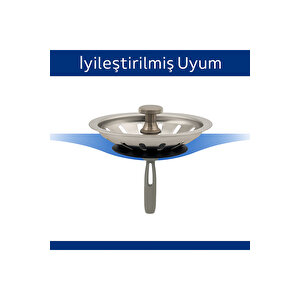 Çöpmak 2 Adet Mutfak Lavabo Sifon Gideri Paslanmaz Metal Tıpa Süzgeci 8 Cm – Dayanıklı Ve Uyumlu