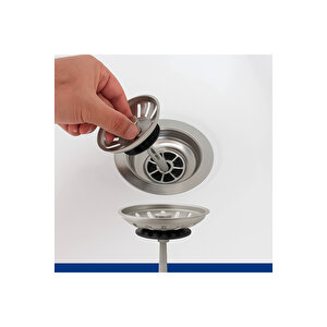 Çöpmak 2 Adet Mutfak Lavabo Sifon Gideri Paslanmaz Metal Tıpa Süzgeci 8 Cm – Dayanıklı Ve Uyumlu