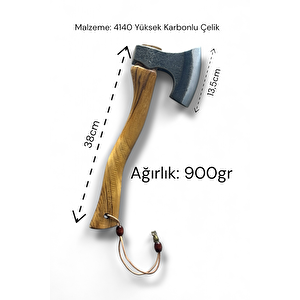 4140 Yüksek Karbonlu Çelikten Profesyonel Kamp & Outdoor Baltası
